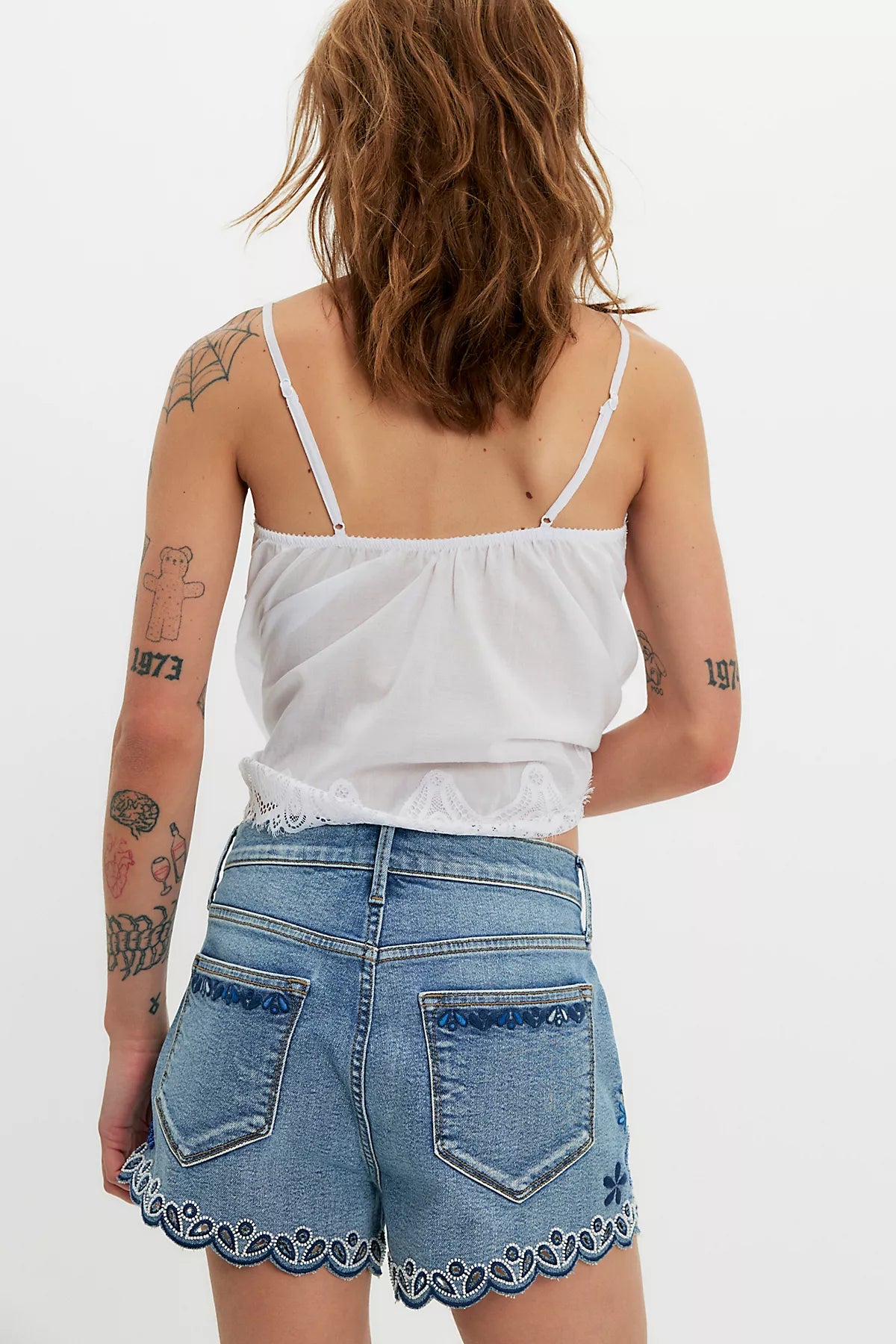Driftwood Goldie Embroidered Shorts
