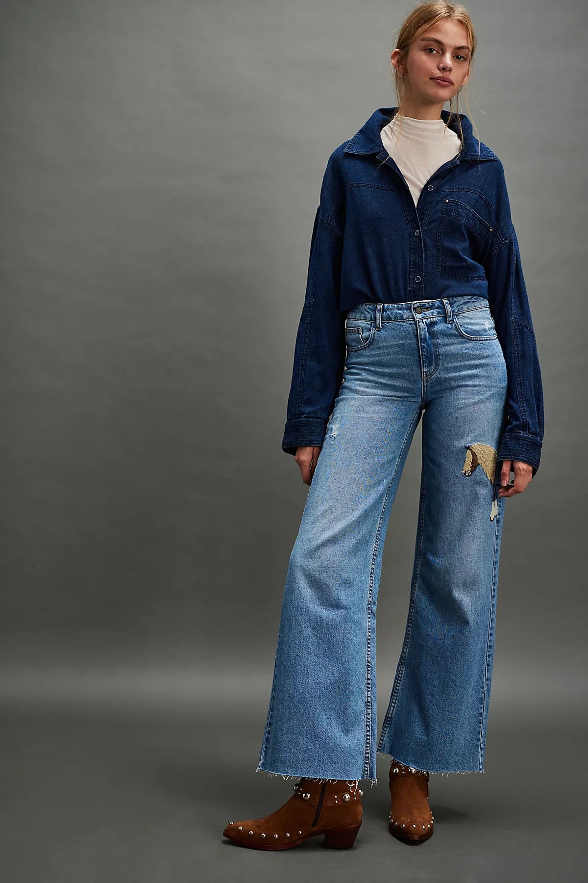FP x Understated Leather Horsey Jeans