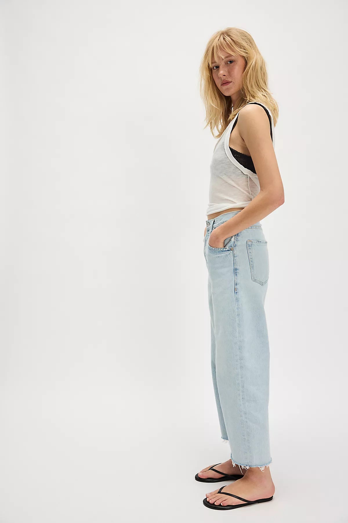 Citizens of Humanity Ayla Raw Hem Crop Jeans