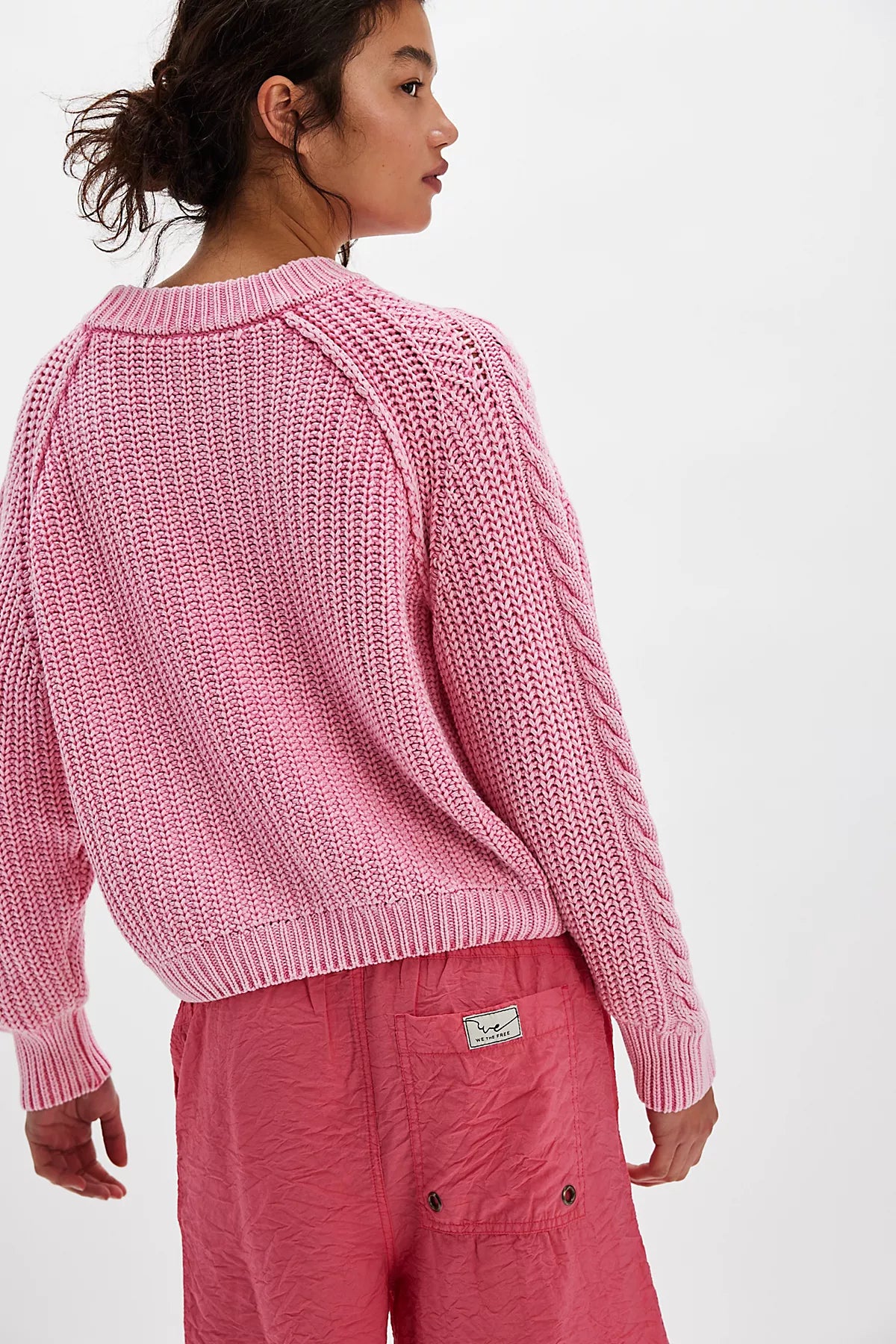 Frankie Cable Knit Cotton Sweater