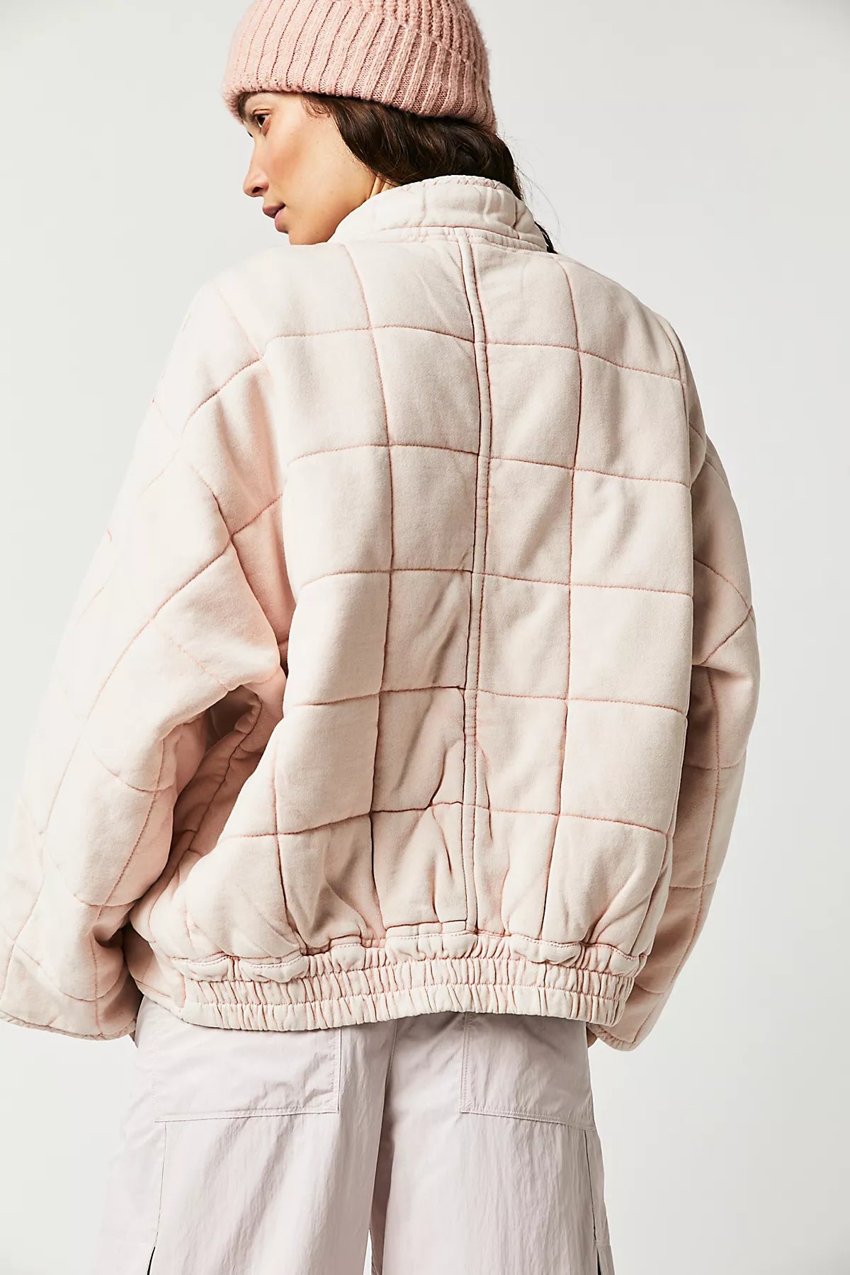 Dolman Quilted Knit Jacket