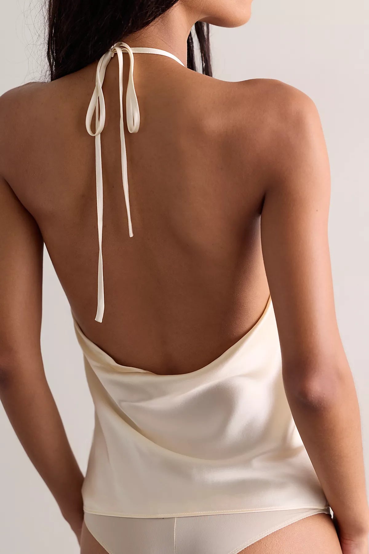 DONNI. The Silk Halter Top