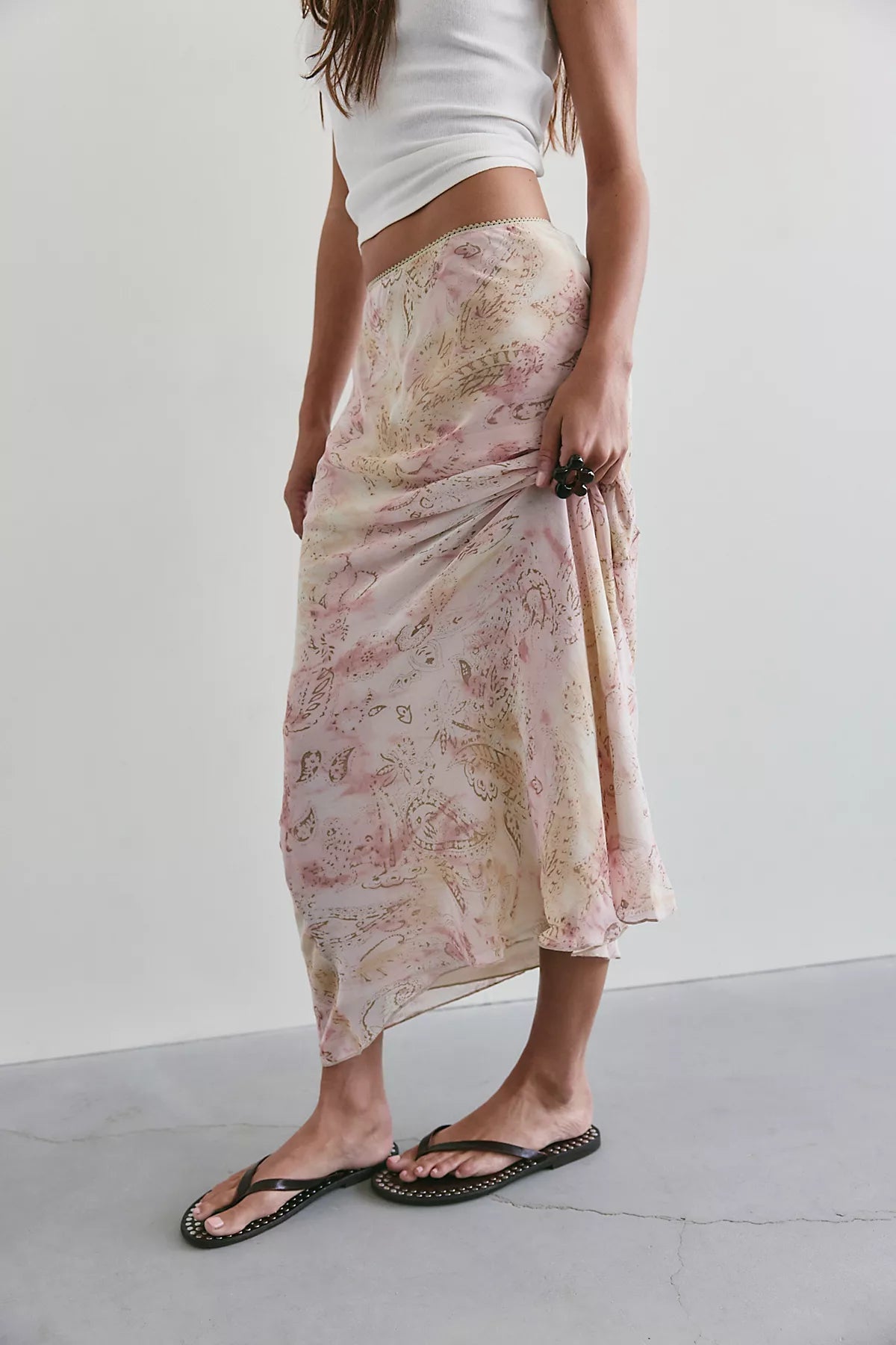 FP One Chloe Printed Maxi Skirt